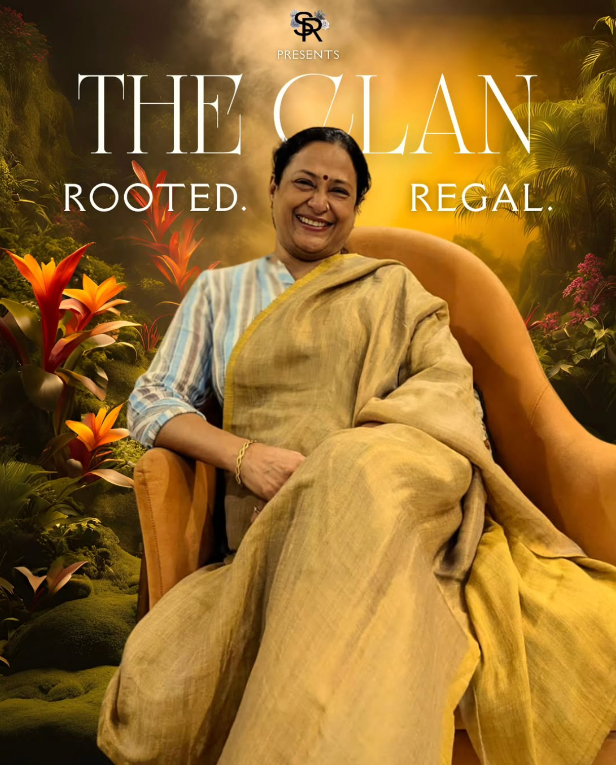 Golden Dupioni Silk Shawl