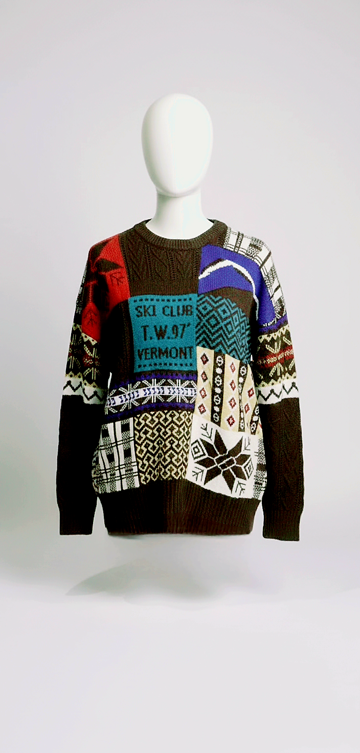Vintage Vermont Ski Club Sweater