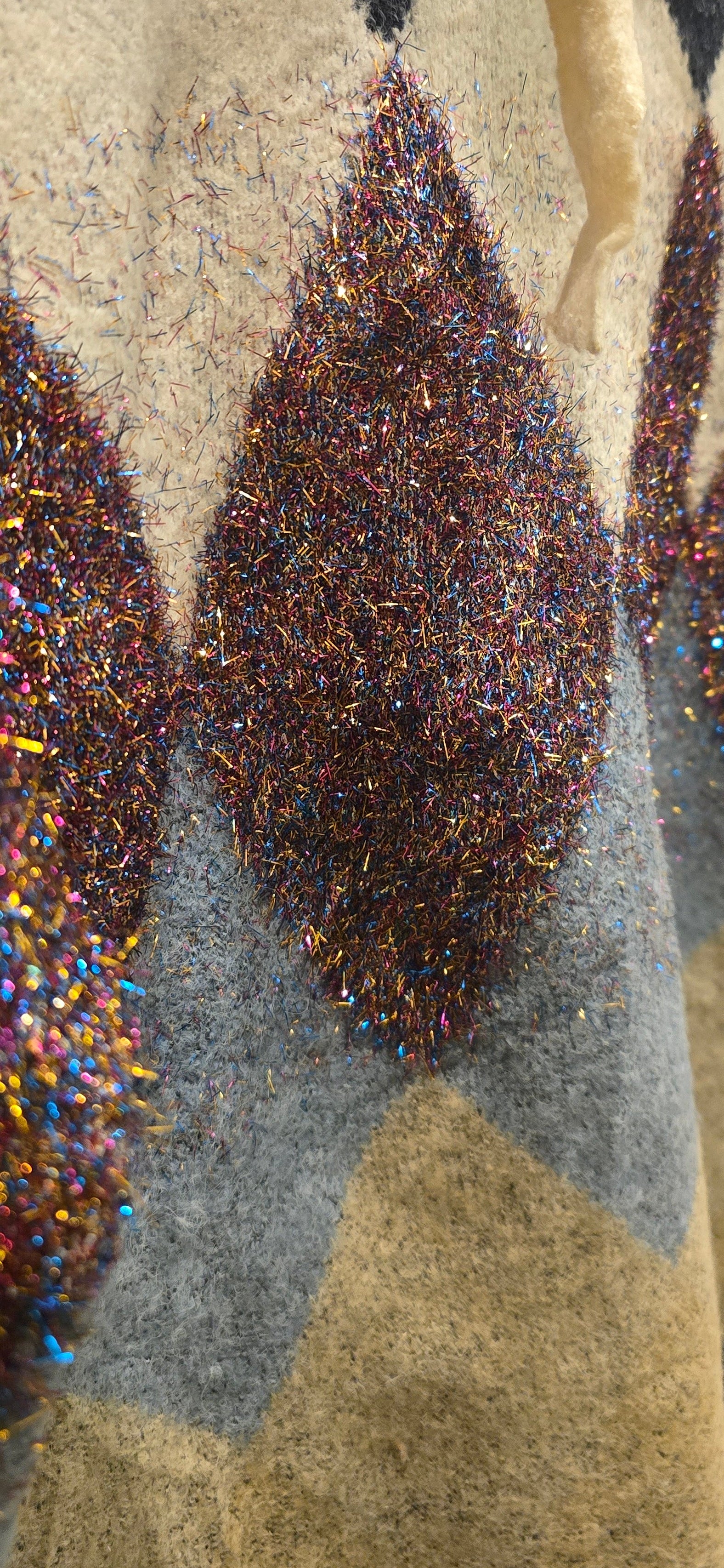 Classic Chequered Hoodie With Shimmer Detail