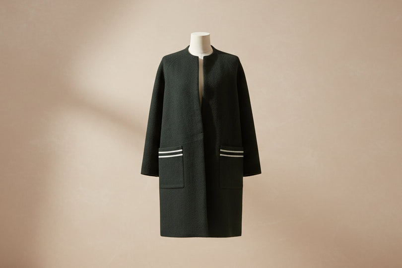 Olive Green Blazer With Pockets