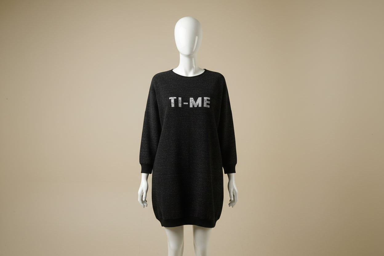 Black Relaxed Sweatshirt