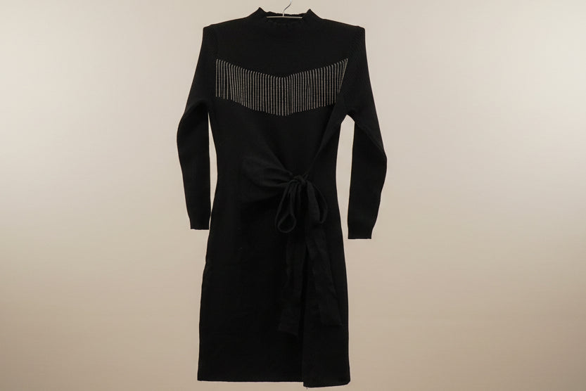 Statement Knot Dress – Black