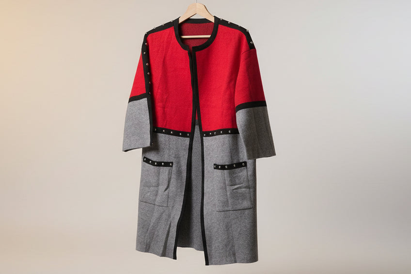 Rebel Duo Red and Grey Shacket