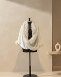 Crème White Fur Stole