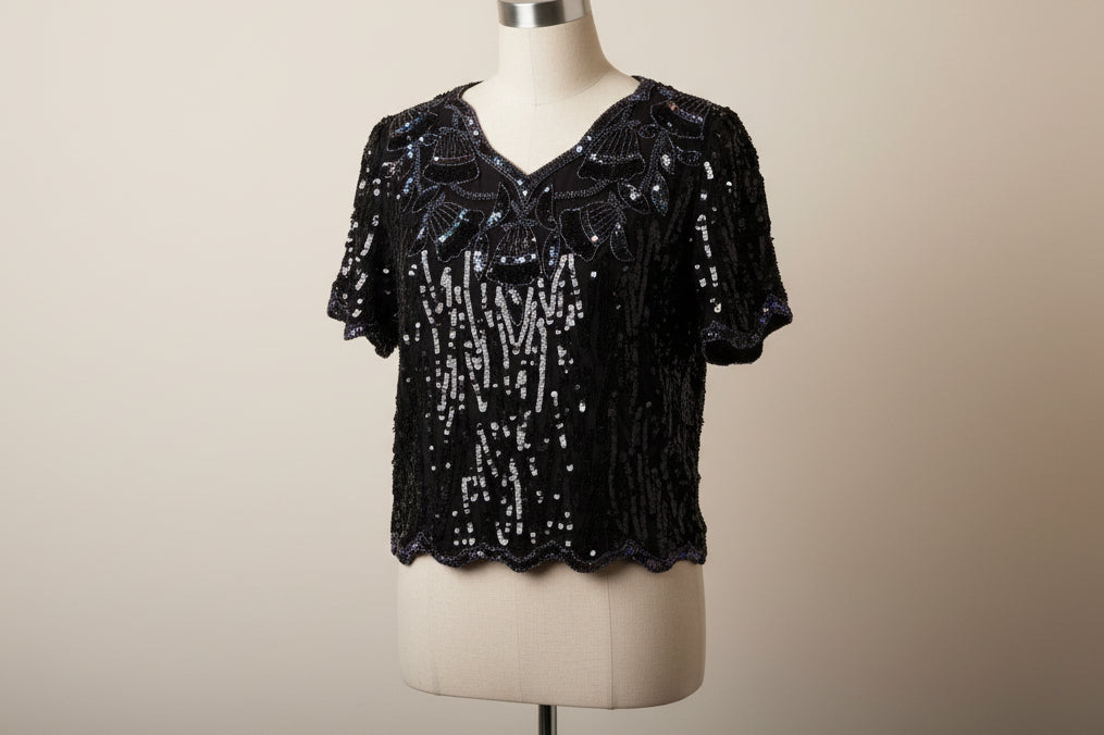 Monroe Sequinned Tank Top