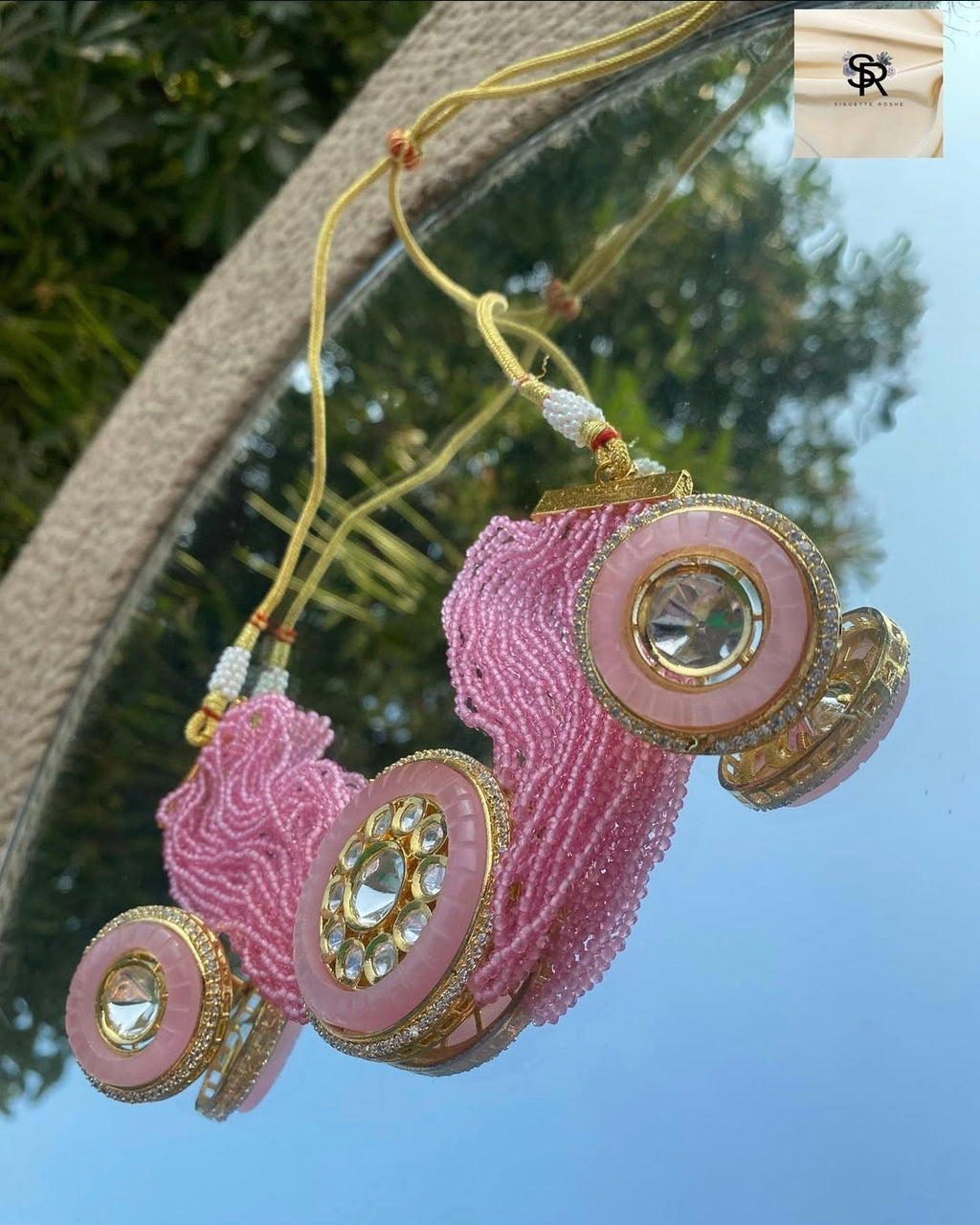 Naira Royal Beads Choker With Kundan and Matching Studs