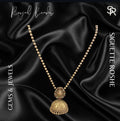 Gharana Classic Royal Beads Oxidised Pearl Neckpiece