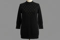 Black Sweater With Beaded Motifs