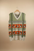 Mickey Pistachio Green and Orange Vest