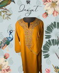 Kesari Aari-Embroidered Cotton Kurti