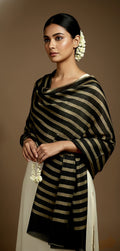 Sukoon Pure Cashmere Wool Shawl With Zari