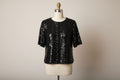 Elinor Striped Sequinned Top