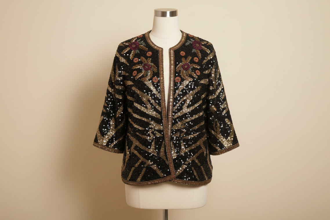 Lumieré Bedazzled Sequin Jacket