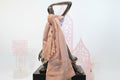 Pastel Pink Pure Cashmere Wool Lace Shawl
