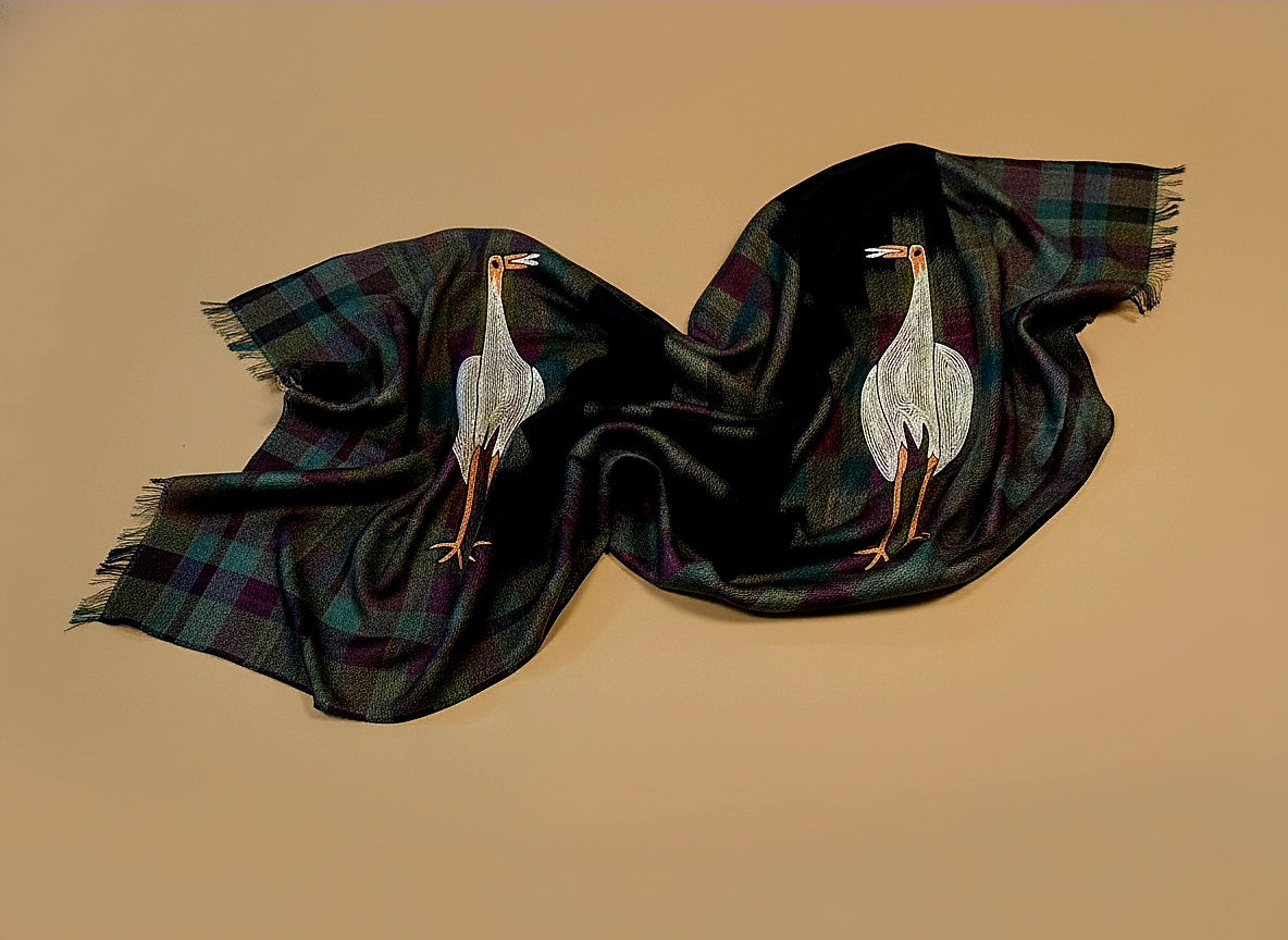 Noor E Jahaan Pashmina With Intricate Hand Embroidered Sozni Work (Handspun and Handwoven)