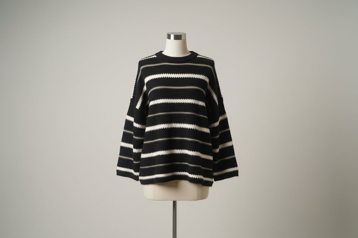 Zebra Duo Tone Shimmer Sweater