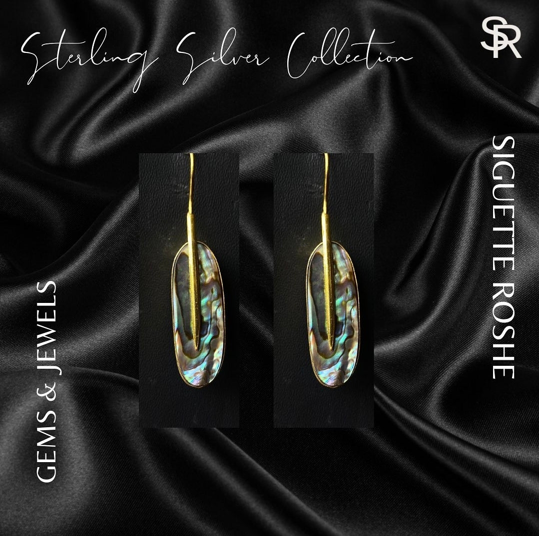 Feather Hoop Earrings | Oxidised Jewels