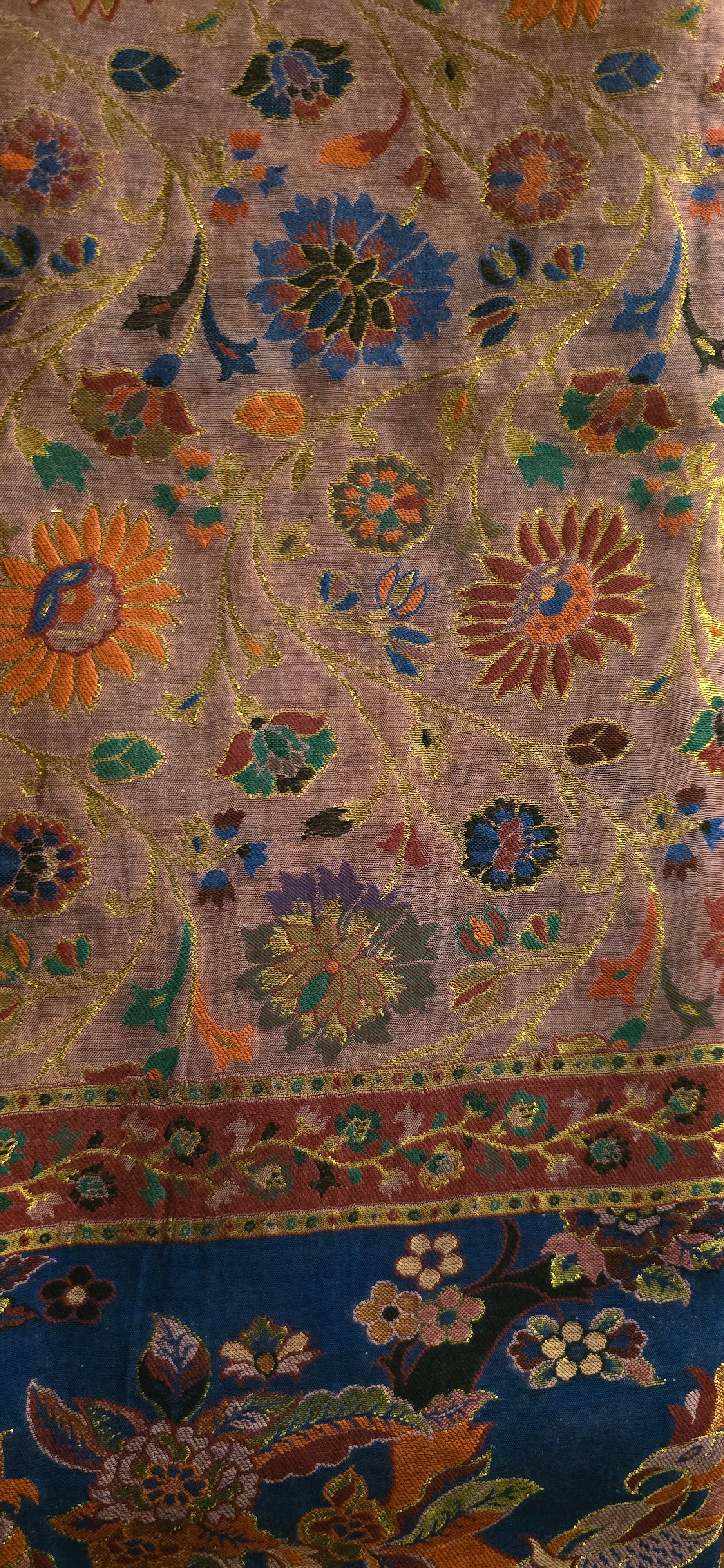 Zari Kani Weave Silk Dupatta