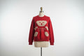 Red Teddy Crewneck Sweater