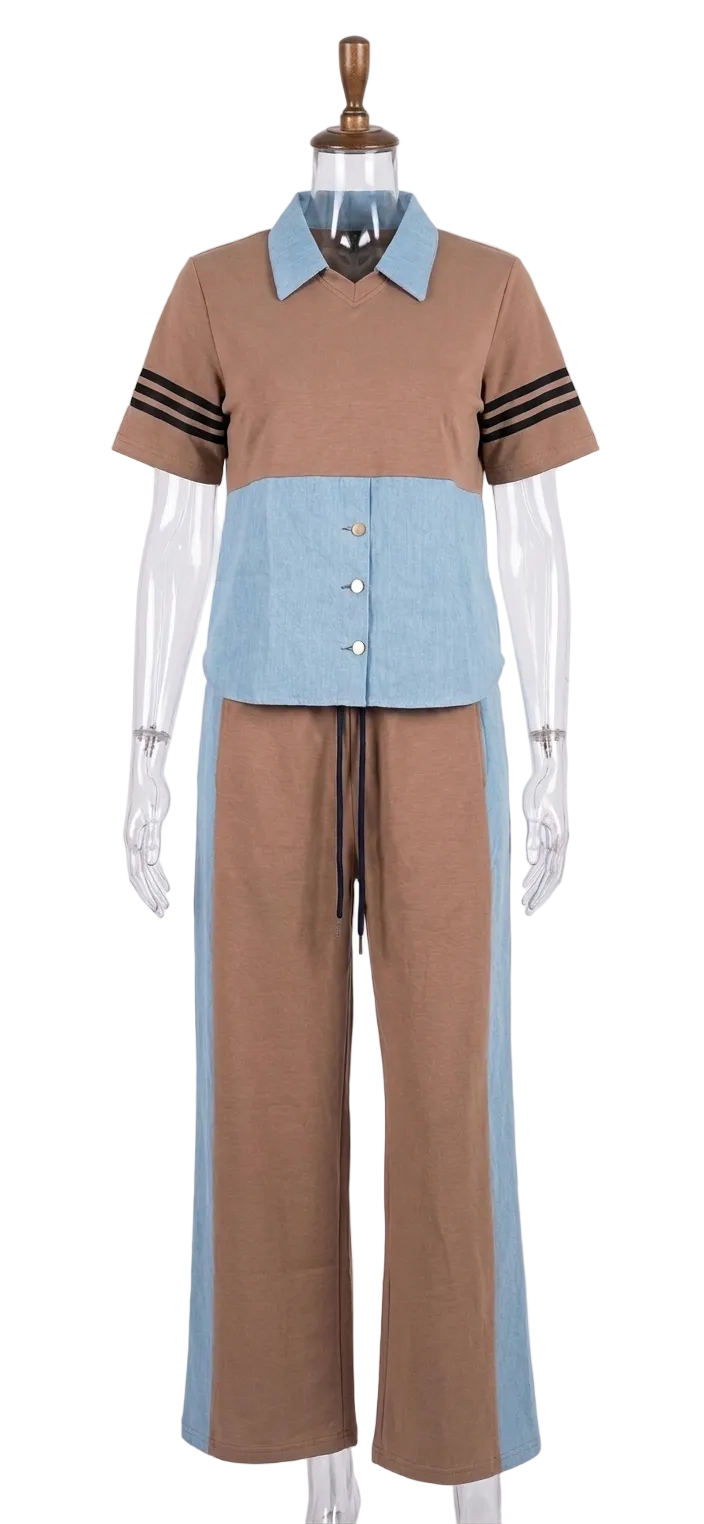 Camo Denim Two Tone Co-ord Set