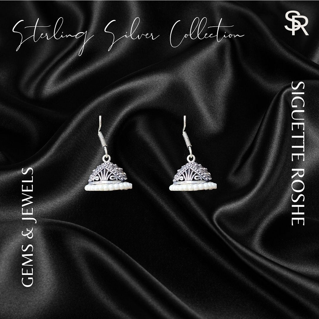 Awadh Classic Hoop Jhumka | Oxidised Jewels