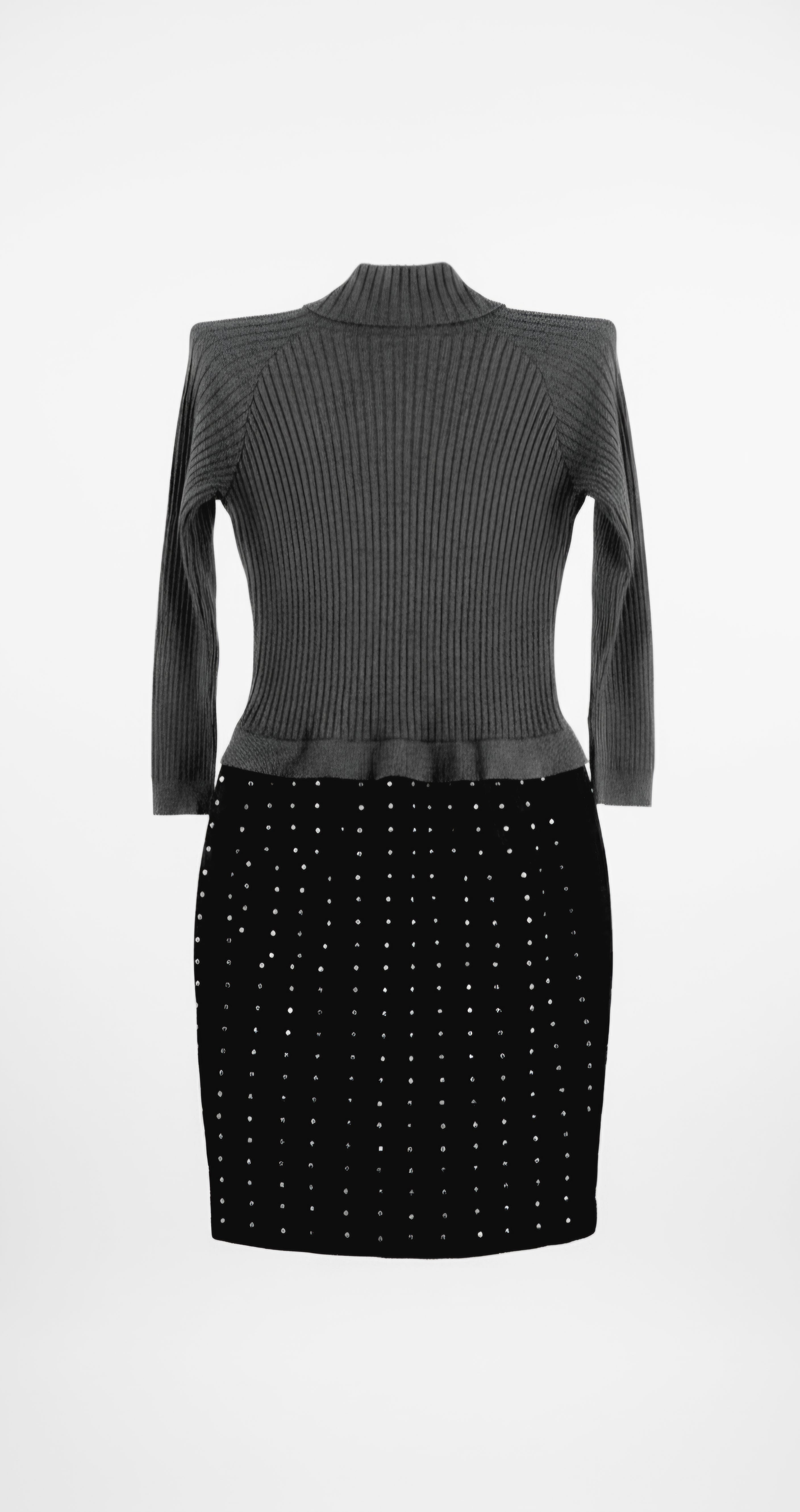 Disco Black Dress (M)