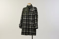 Heritage Plaid Trench Coat With Fur Hood