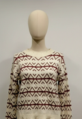 Strawberry Swirl Sweater With Shimmer Detail