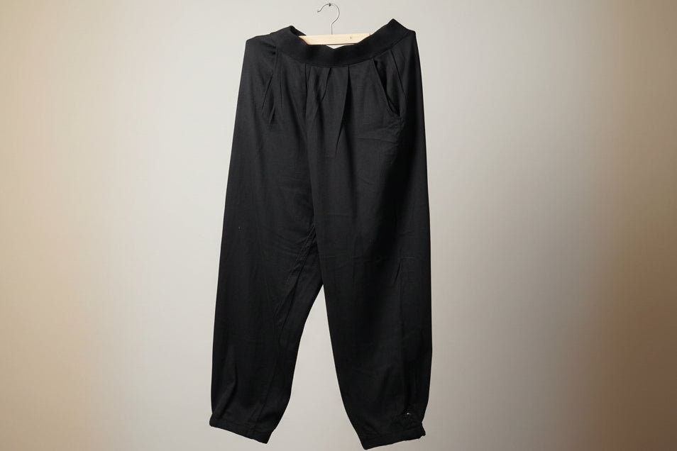 SR Basics : Black Cozy Fit Jogger Pants