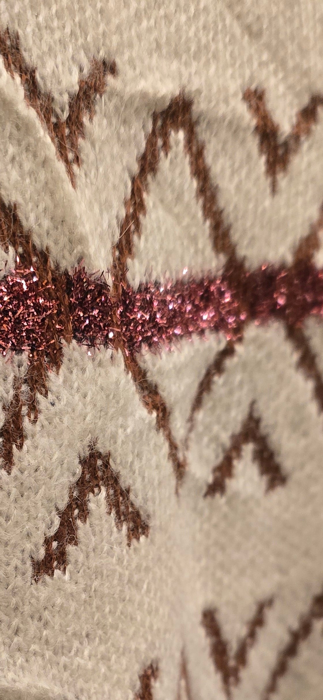 Strawberry Swirl Sweater With Shimmer Detail