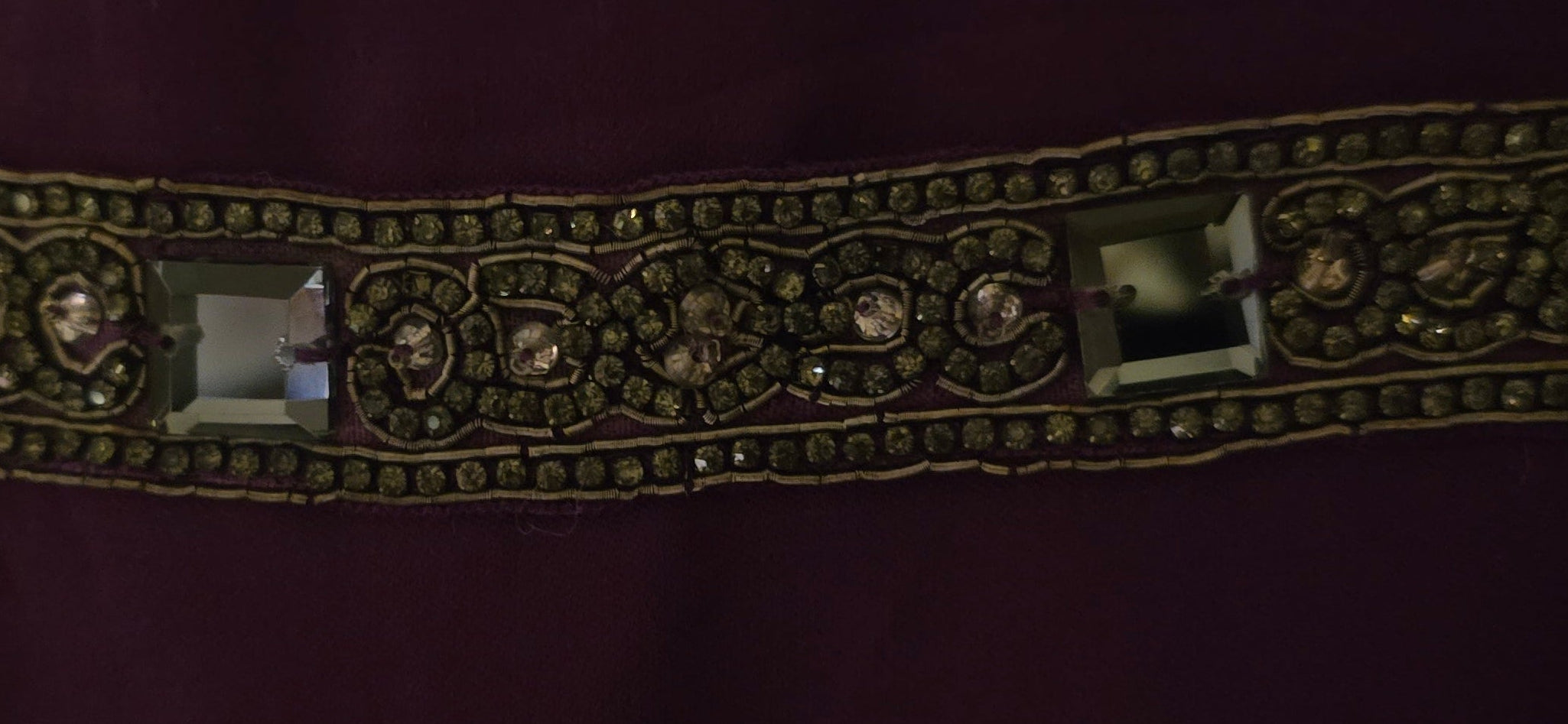 Allura Purple Structured Cocktail Dress With Embellished Belt