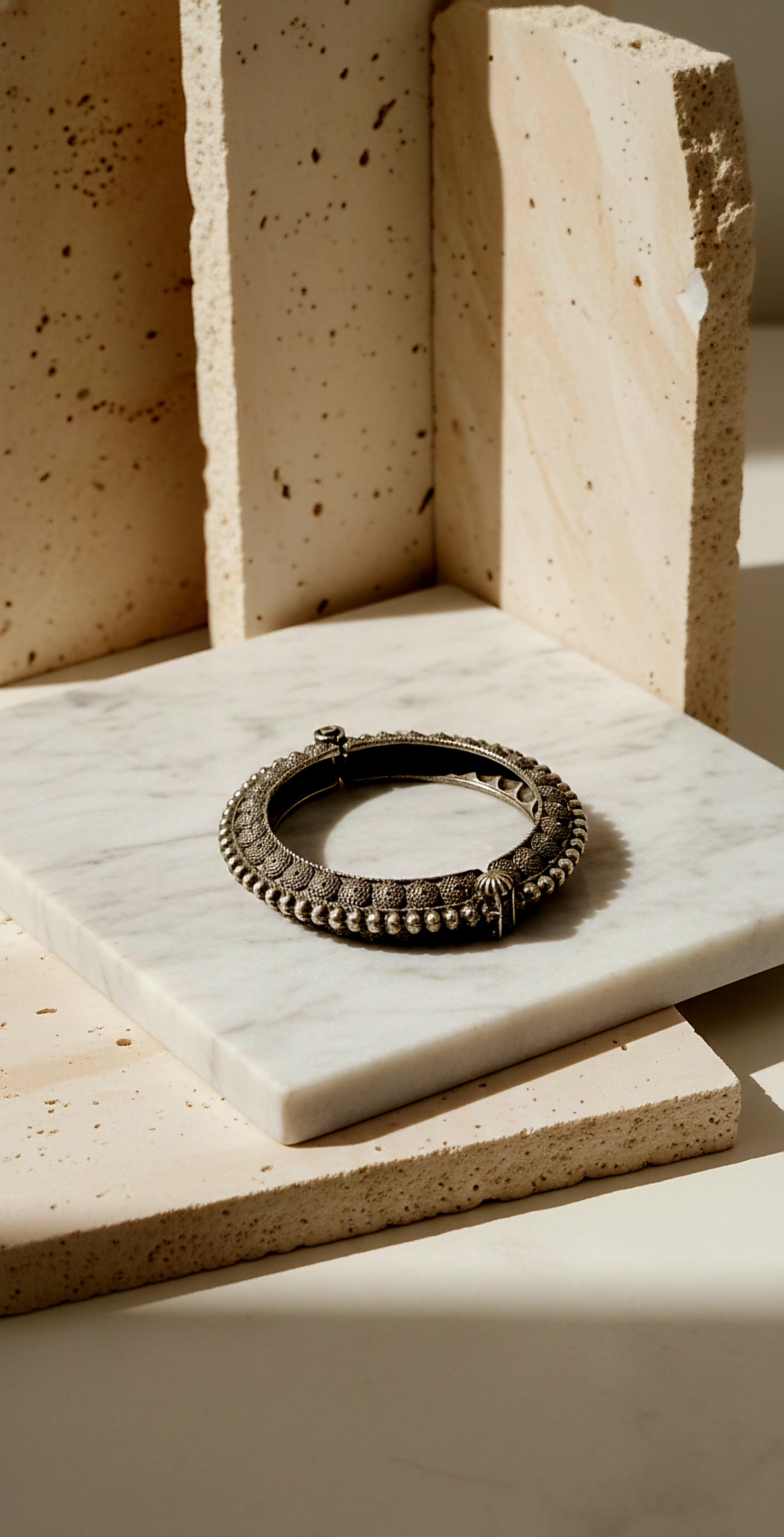 Jodha Regal Statement Oxidised Bangle