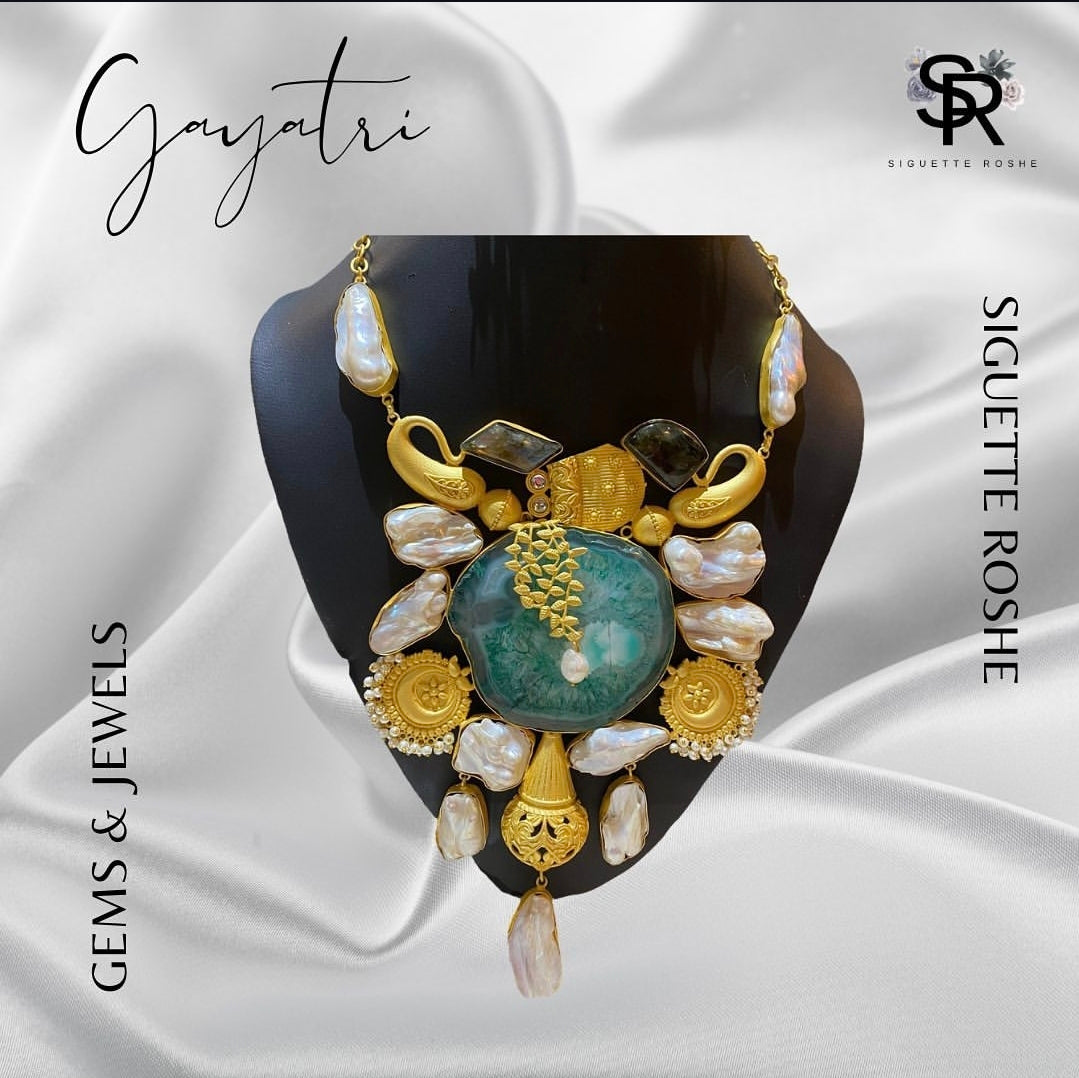 Gayatri Regal Statement Geode Neckpiece